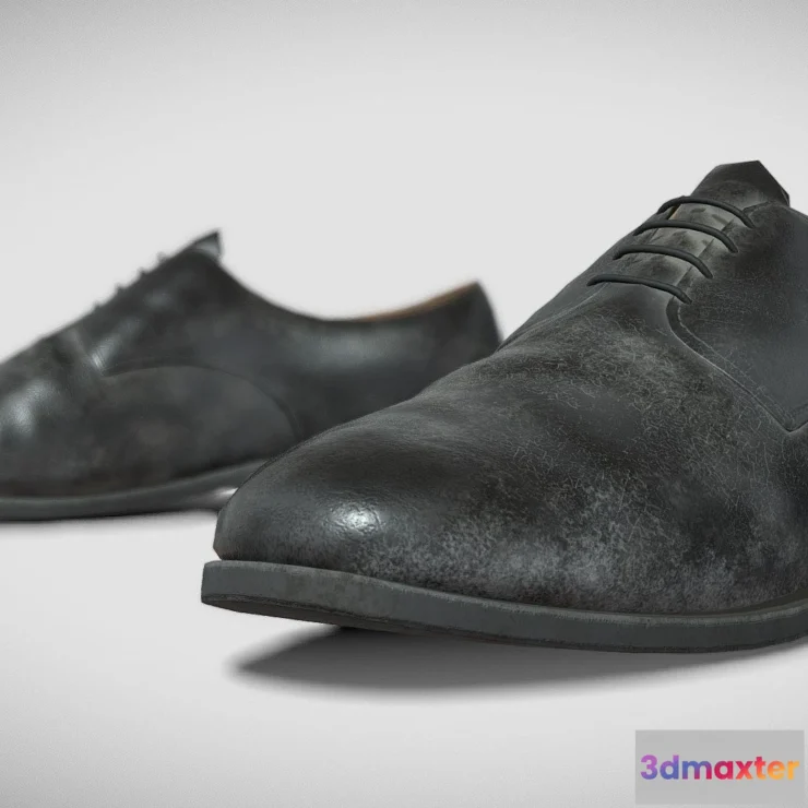 1526432 - PBR Game 3D Models - Old Man Shoes 3D Max