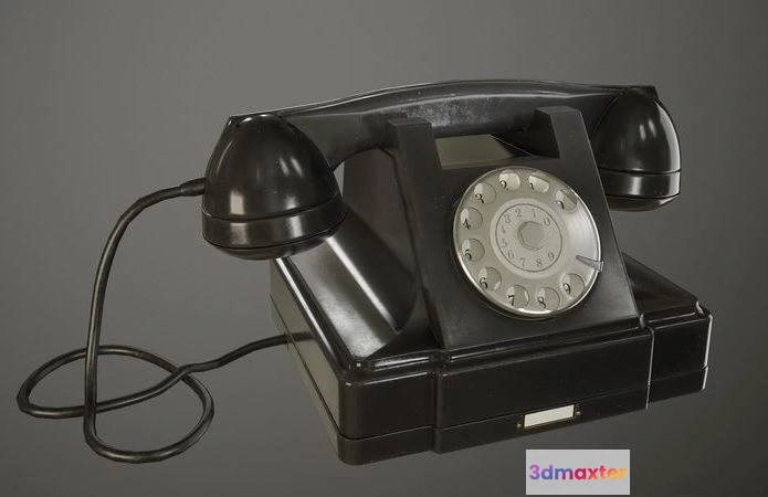 1526436 - PBR Game 3D Models - Old Phone 3D Max