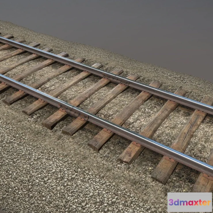 1526440 - PBR Game 3D Models - Old Railway 3D Max
