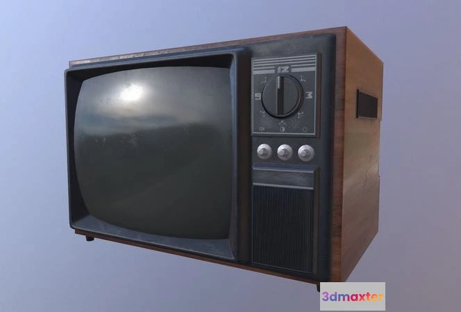 1526448 - PBR Game 3D Models - Old Tv 3D Max