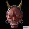 1526460 - PBR Game 3D Models - Oni Mask X 3D Max