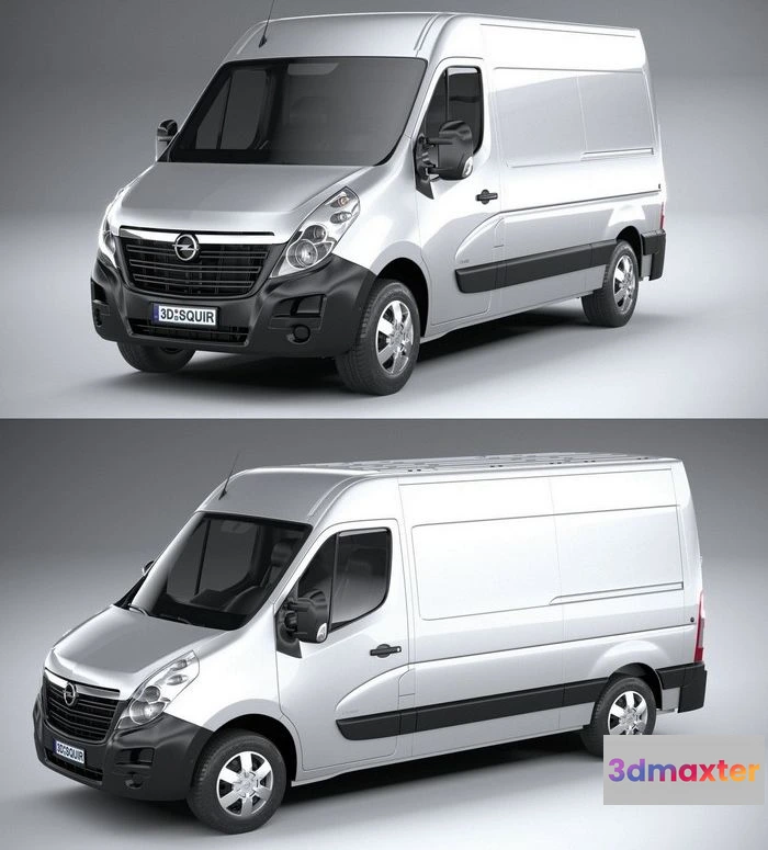 1526464 - PBR Game 3D Models - Opel Movano L2H2 2018 3D Max