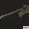 1526476 - PBR Game 3D Models - Ork axe 3D Max