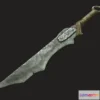 1526480 - PBR Game 3D Models - Ork short sword 3D Max