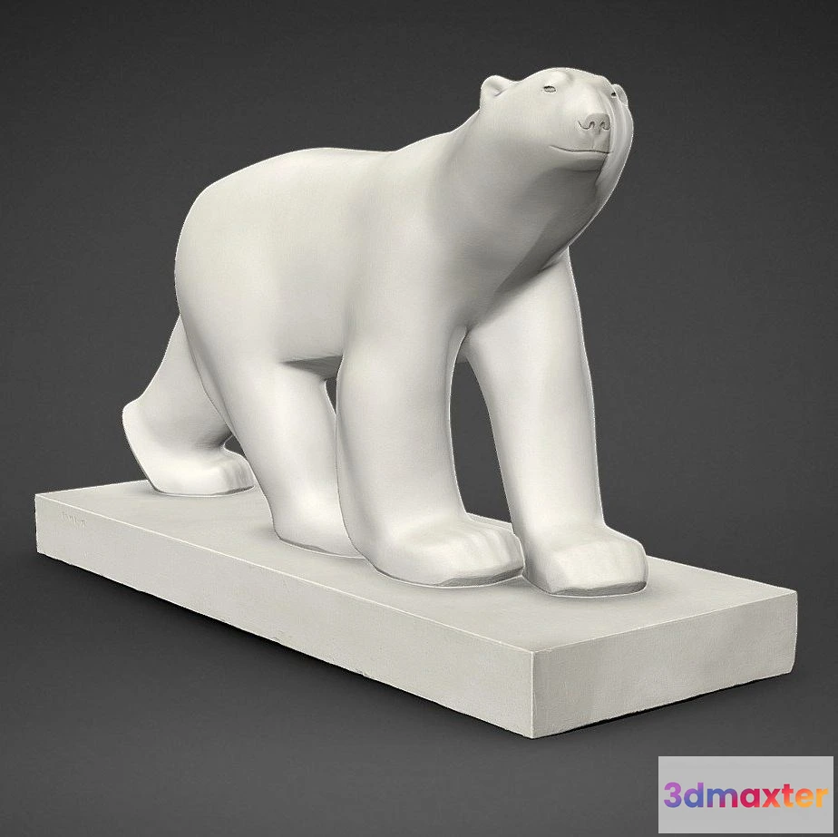 1526490 - PBR Game 3D Models - Ours Blanc Francois Pompon 3D Max