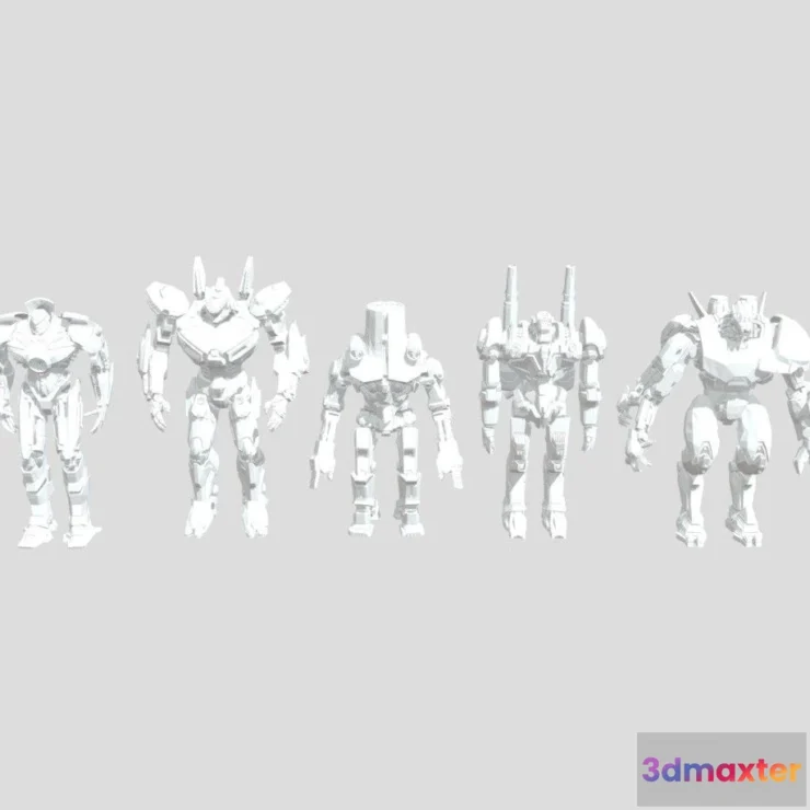 1526504 - PBR Game 3D Models - Pacific Rim Jaegers 3D Max