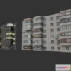 1526534 - PBR Game 3D Models - Panel Hause Khrushchevka 3D Max
