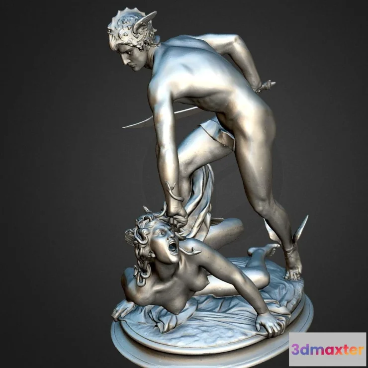 1526602 - PBR Game 3D Models - Perseus Slaying Medusa 3D Max