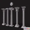 1526646 - PBR Game 3D Models - Pillar Collection 1 3D Max