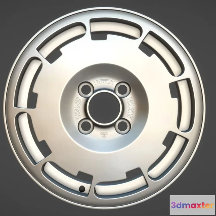 1526670 - PBR Game 3D Models - Pirelli P Slot Alloy Wheel 3D Max