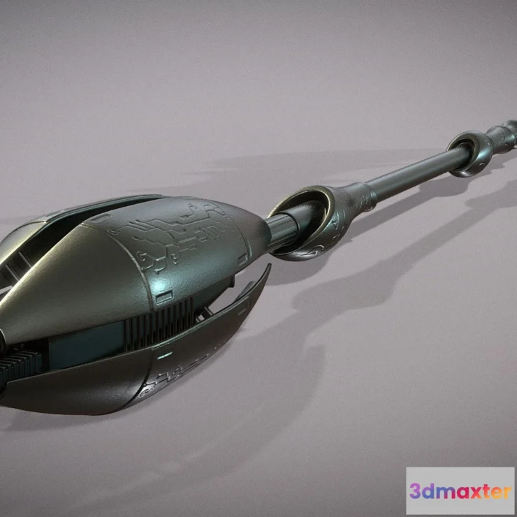 1526698 - PBR Game 3D Models - Plasma Staff Omsx 3D Max