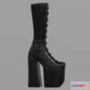 1526704 - PBR Game 3D Models - Platform Boots High Heels Gothic Shoes 3D Max