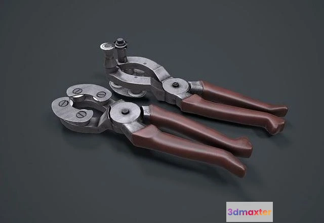 1526726 - PBR Game 3D Models - Pliers Tools Mechanic 3D Max