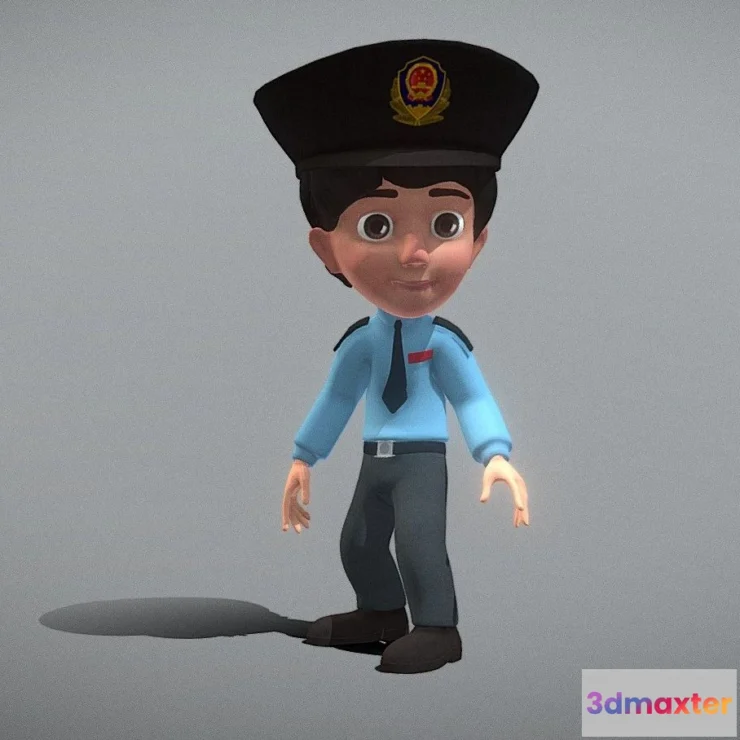 1526740 - PBR Game 3D Models - Police 3D Max