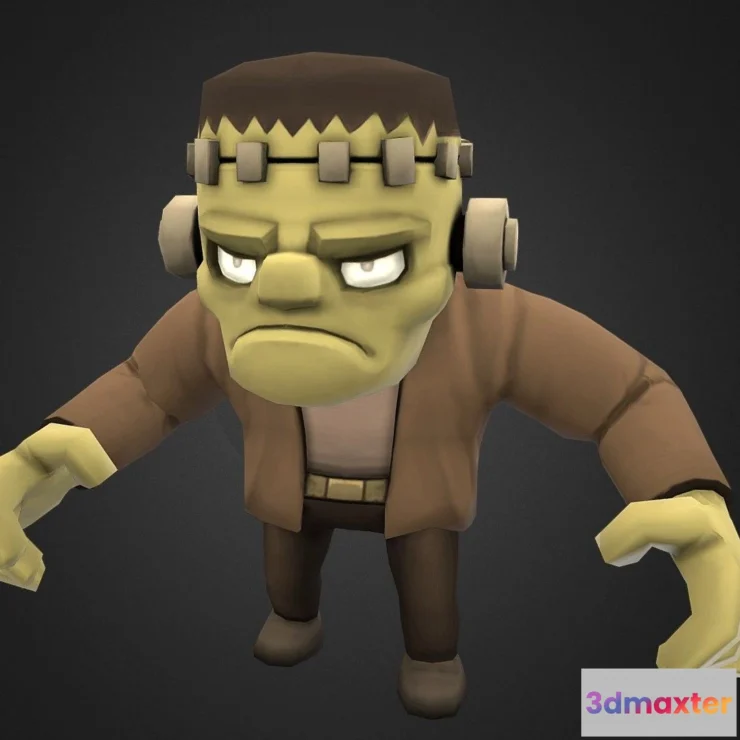 1526748 - PBR Game 3D Models - Poly Hp Frankenstein 3D Max