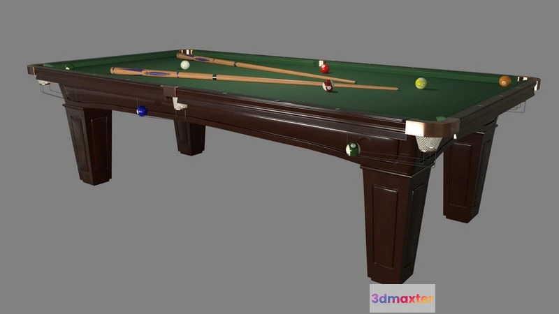 1526756 - PBR Game 3D Models - Pool Table 3D Max