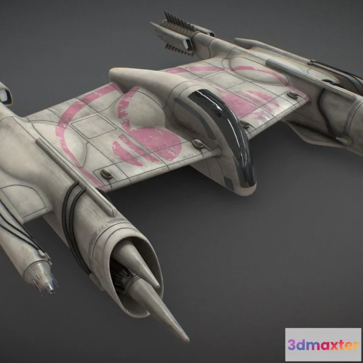 1526758 - PBR Game 3D Models - Porax 38 Star Wars 3D Max