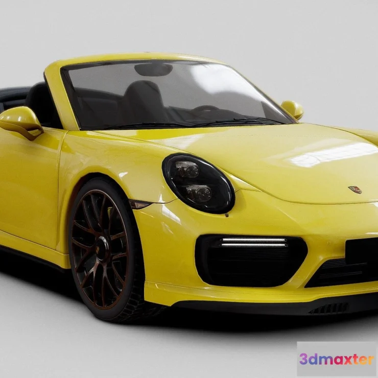 1526766 - PBR Game 3D Models - Porsche 911 Turbo S Convertible 2016 30Off 3D Max