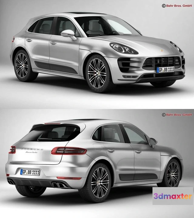 1526776 - PBR Game 3D Models - Porsche Macan Turbo 2015 3D Max