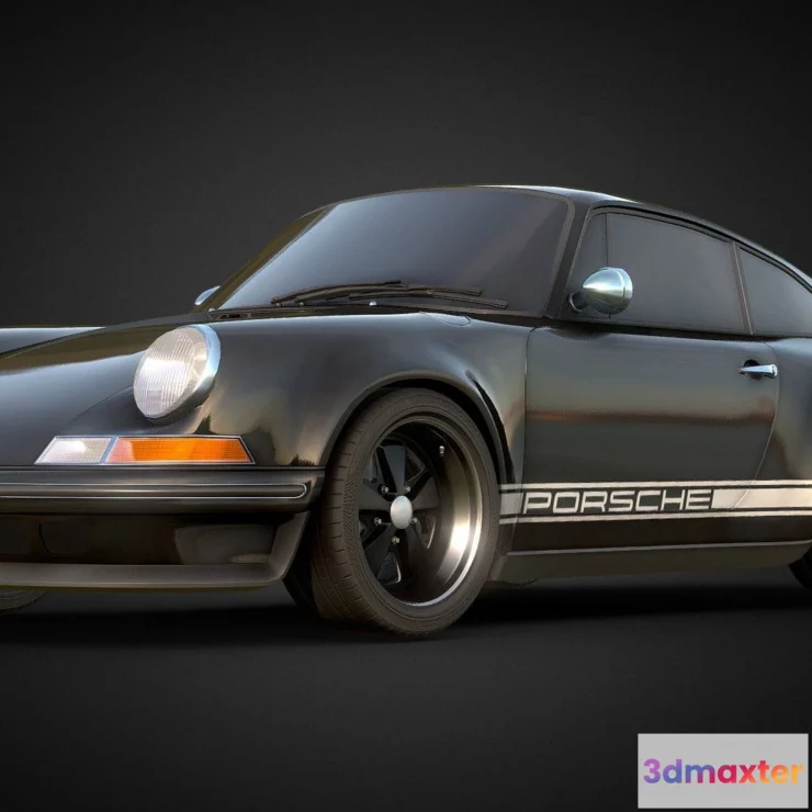 1526778 - PBR Game 3D Models - Porsche Singer 911 Turbo 3D Max