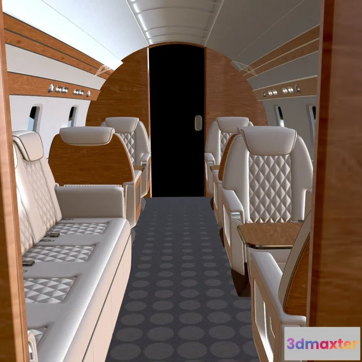 1526820 - PBR Game 3D Models - Private Jet 02 3D Max