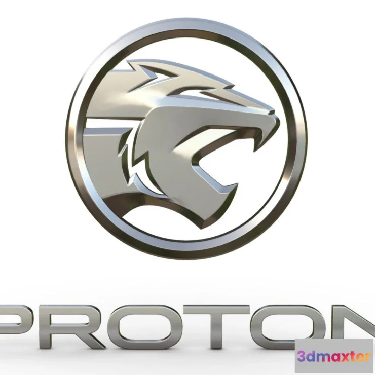1526834 - PBR Game 3D Models - Proton Logo 3D Max