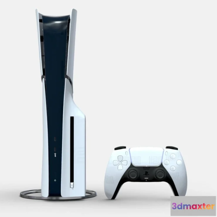 1526836 - PBR Game 3D Models - Ps5 Slim 3D Max