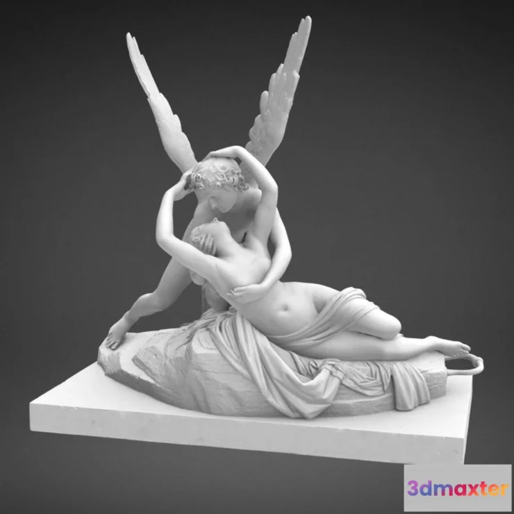 1526840 - PBR Game 3D Models - Psyche Ranimee Par Le Baiser De Lamour 3D Max