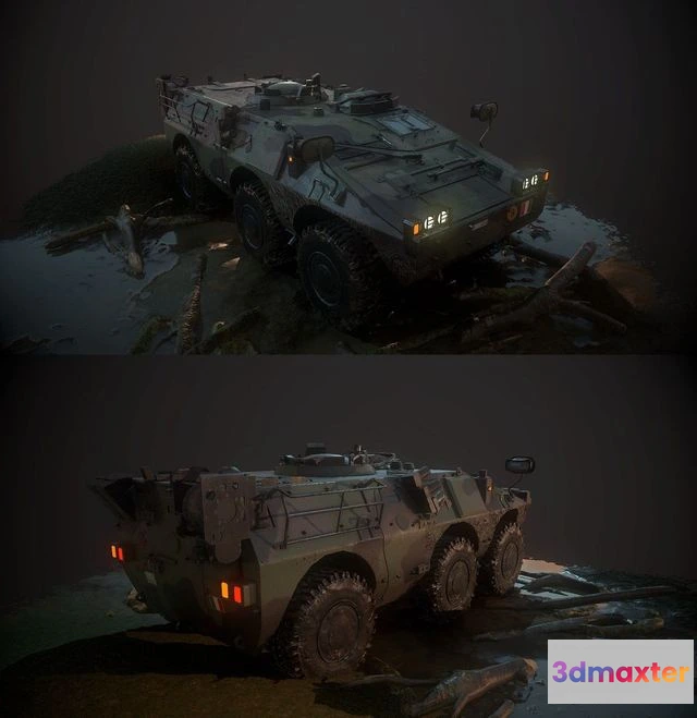1526846 - PBR Game 3D Models - Puma AFV 6×6 3D Max