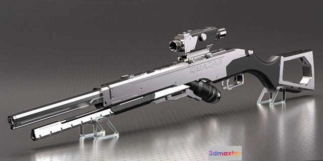1526852 - PBR Game 3D Models - Quazar sniper rifle 3D Max