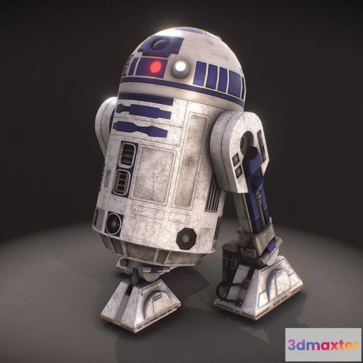 1526858 - PBR Game 3D Models - R2 D2 Star Wars 3D Max