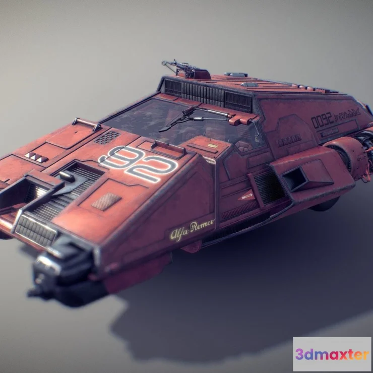 1526864 - PBR Game 3D Models - Rachels Alfa Romeo Spinner Blade Runner 3D Max