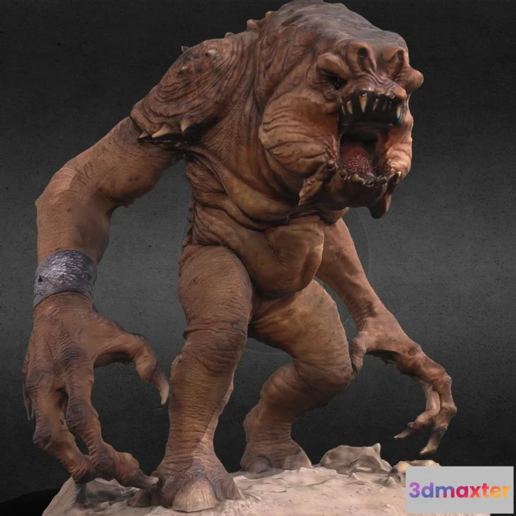 1526880 - PBR Game 3D Models - Rancor Star Wars 3D Max