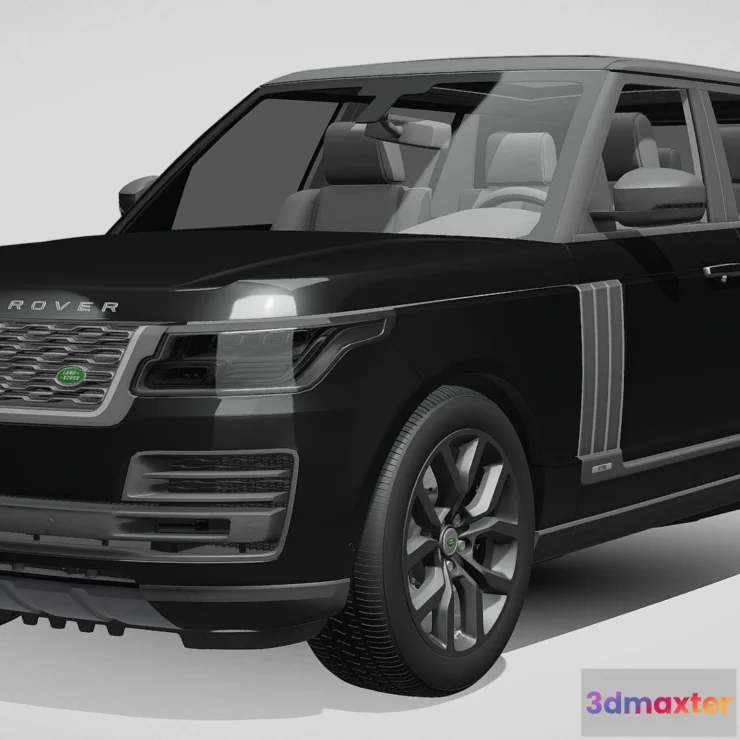 1526882 - PBR Game 3D Models - Rang Rover Svautobiograp Dynamic Lwb L405 2018 3D Max