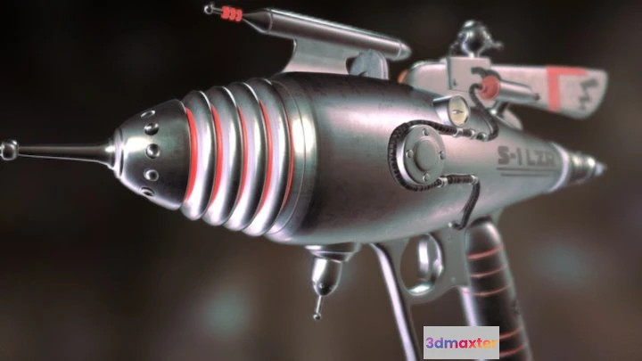 1526896 - PBR Game 3D Models - Ray Gun High Poly Model 3D Max