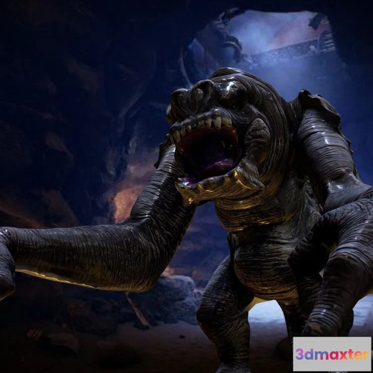 1526900 - PBR Game 3D Models - Re Scan Star Wars Rancor Iphone Scaniverse 3D Max