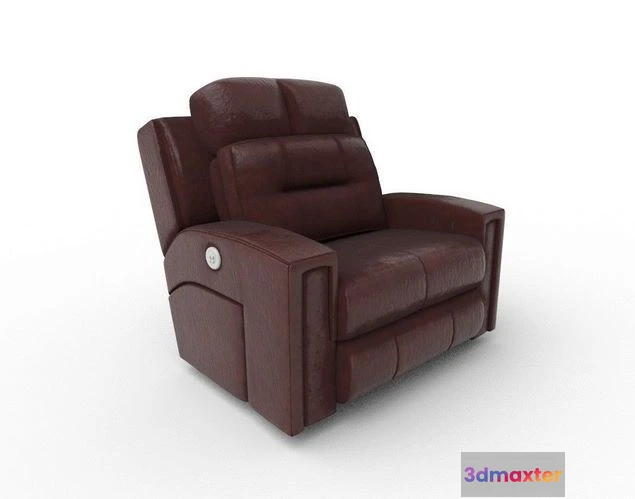 1526940 - PBR Game 3D Models - Recliner Sofa 3D Max