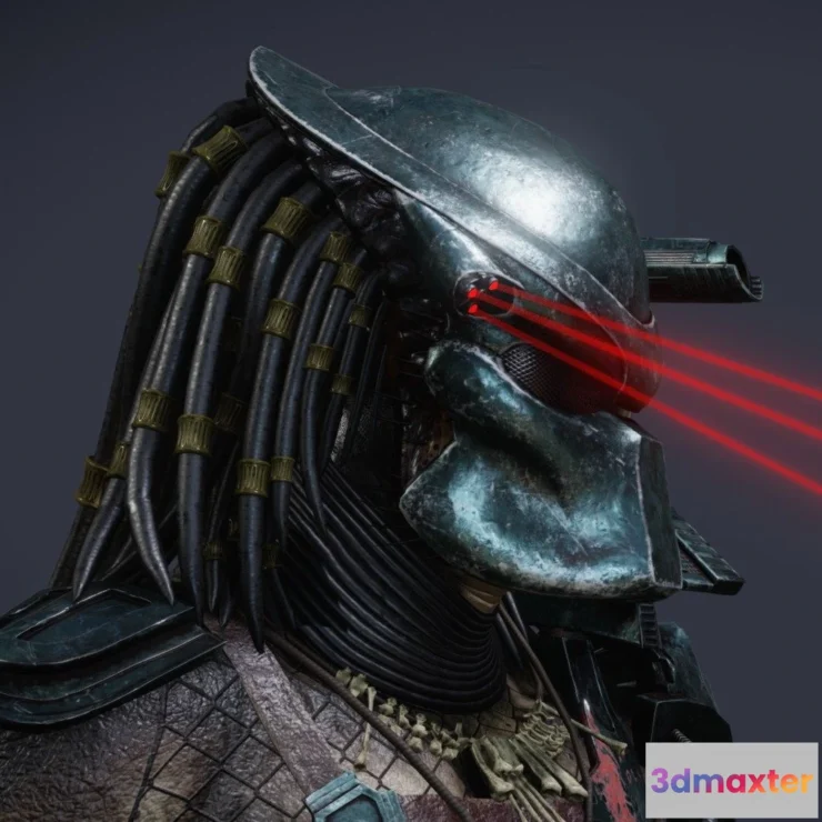 1526946 - PBR Game 3D Models - Red Baron Predator Game Character 3D Max