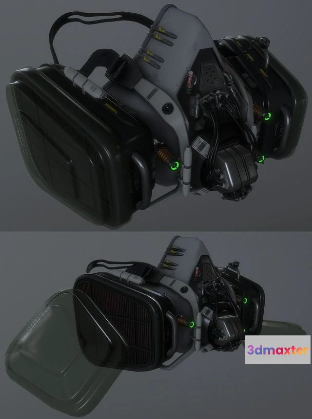 1526976 - PBR Game 3D Models - Respirator 3D Max