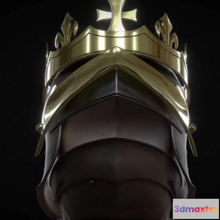 1527010 - PBR Game 3D Models - Richard Iii Helmet 3D Max