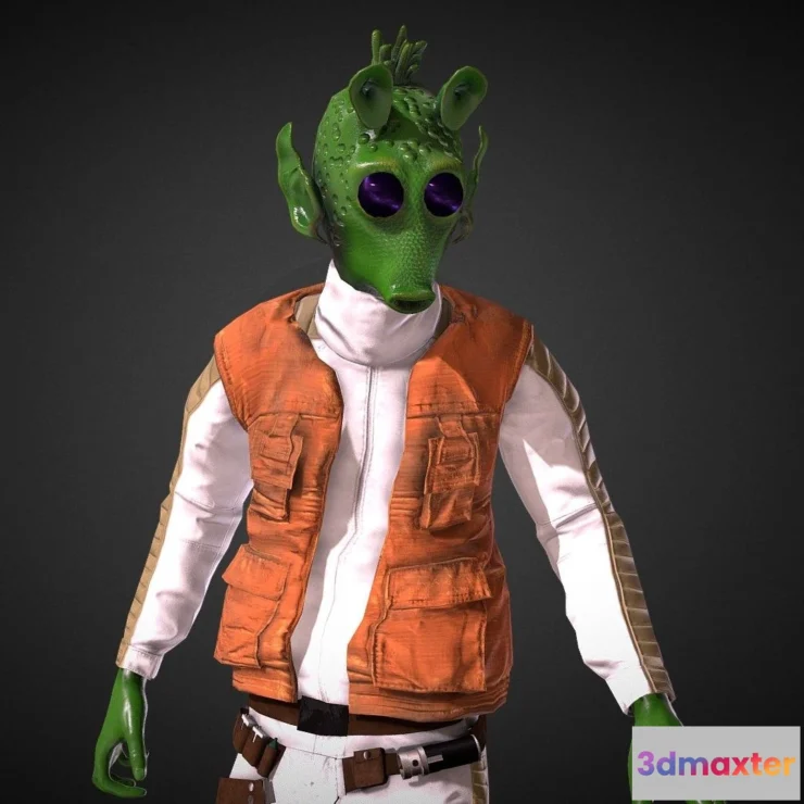 1527064 - PBR Game 3D Models - Rodian Thug 3D Max