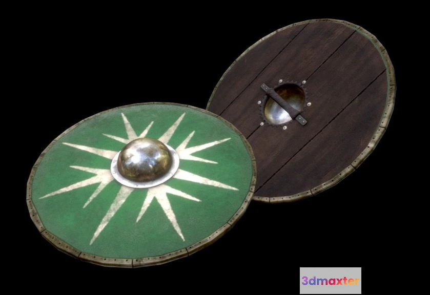 1527070 - PBR Game 3D Models - Rohan Shield 3D Max