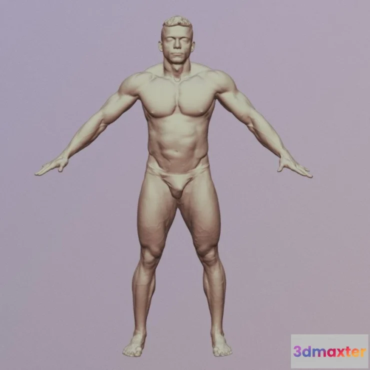 1527080 - PBR Game 3D Models - Roman 3Dscan Nudebody 3D Max