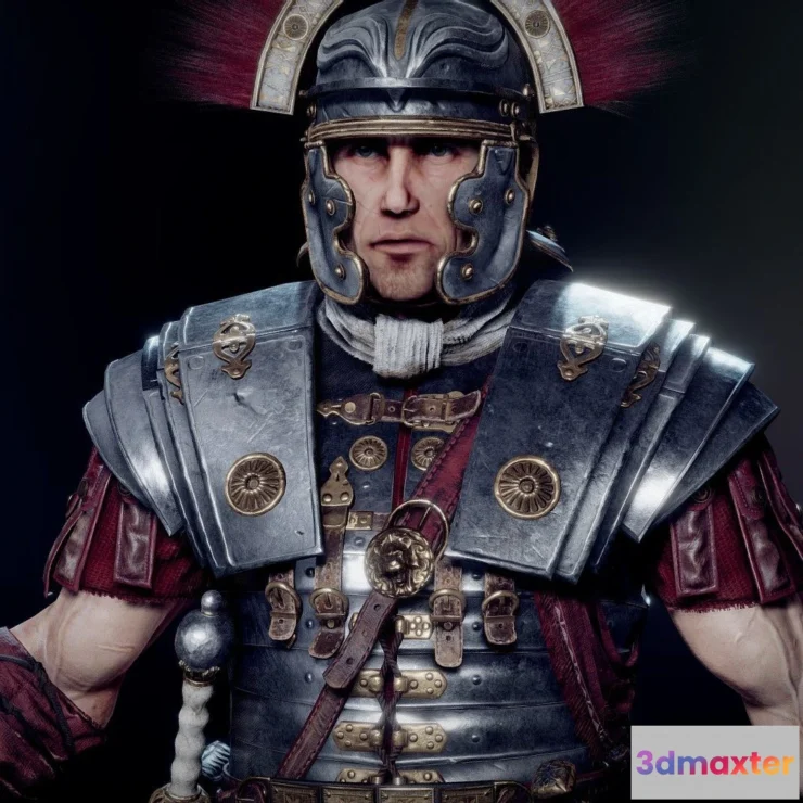 1527082 - PBR Game 3D Models - Roman Centurion Evocatus 3D Max