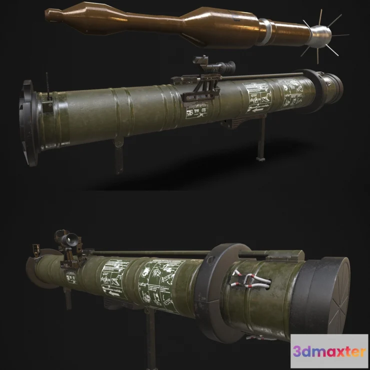 1527108 - PBR Game 3D Models - RPG-28 3D Max