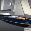 1527134 - PBR Game 3D Models - Sailing Yacht Laquila 3D Max