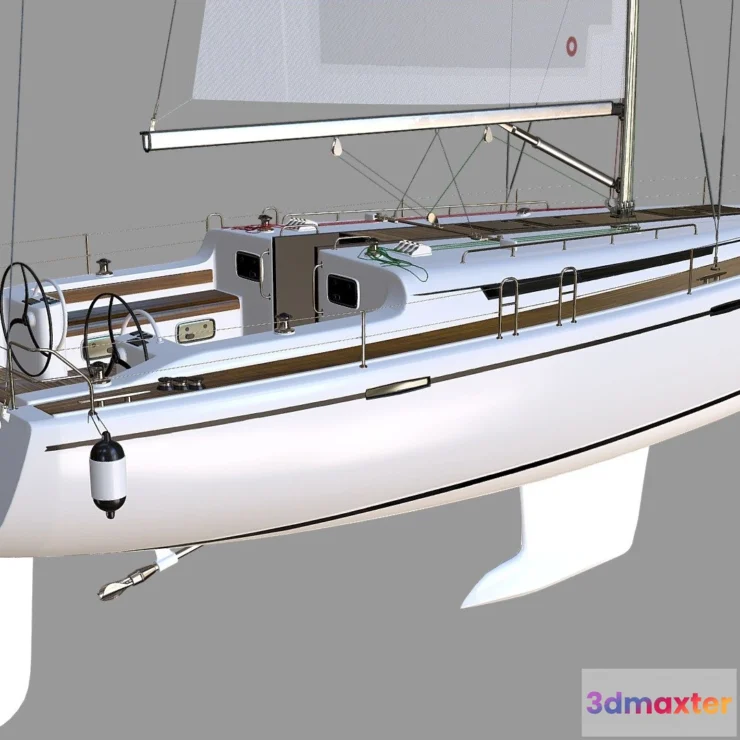 1527136 - PBR Game 3D Models - Sailing Yacht 3D Max