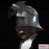 1527144 - PBR Game 3D Models - Sallet Helmet V2 Stl 3D Max