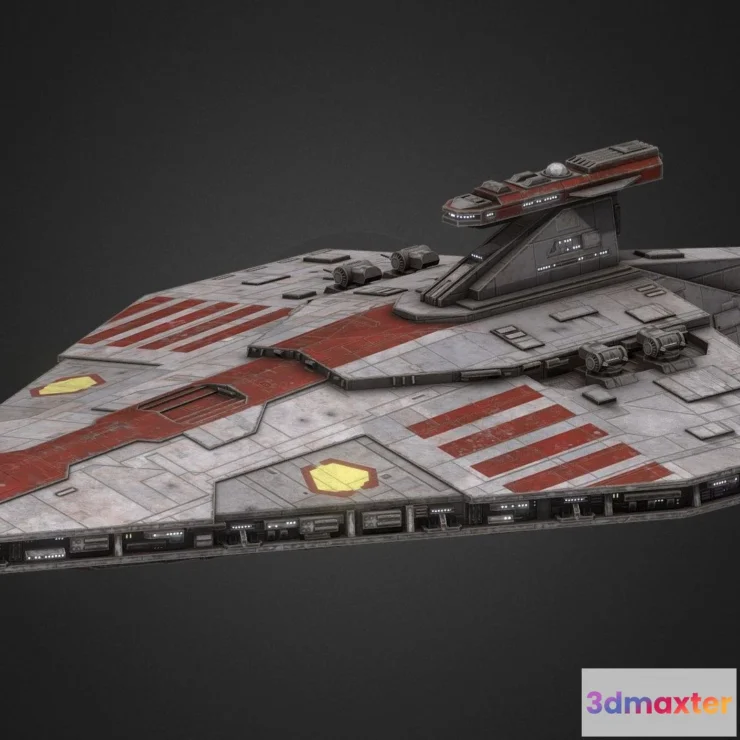 1527168 - PBR Game 3D Models - Acclamator Collabcommission 3D Max