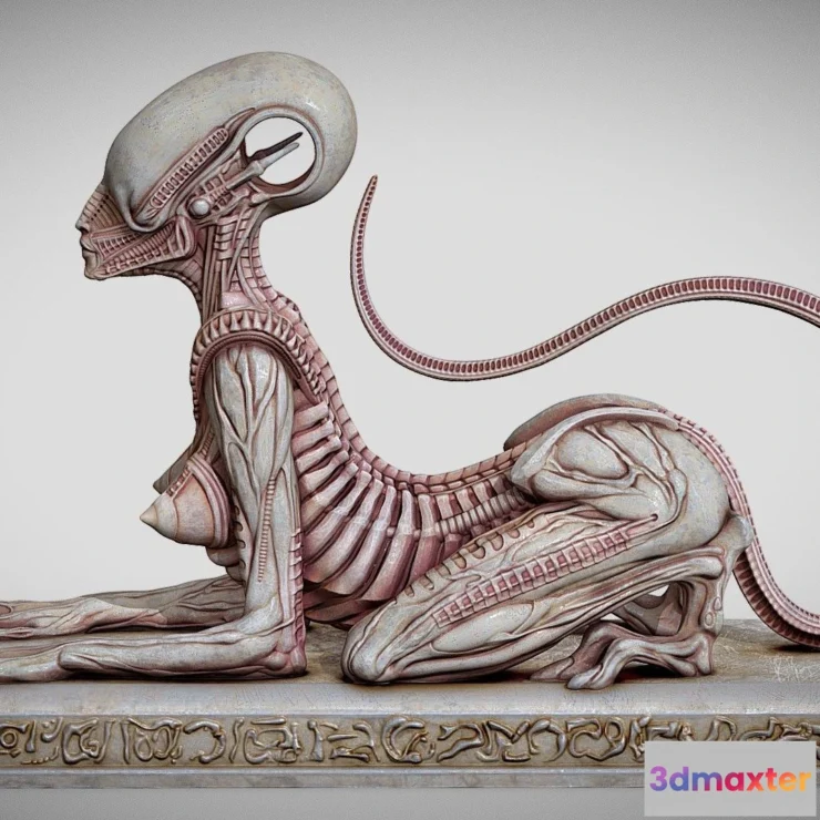 1527174 - PBR Game 3D Models - Alien Sphinx 3D Max